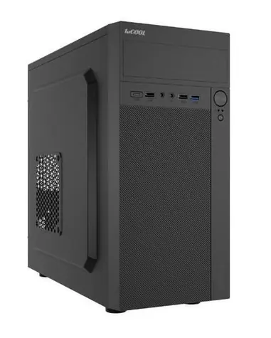 1stCOOL STEP Premium černá / PC skříň / mATX / Bez zdroje / USB-C / 2x ventilátor