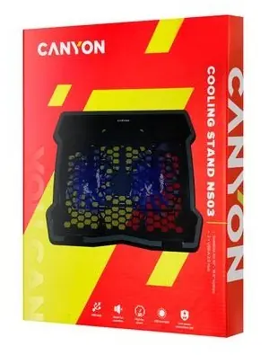 Canyon NS-03 černá / Chladicí podstavec pro notebook / 10-15.6