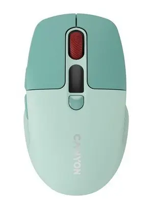 Canyon MW-26 zelená / Myš / Bezdrátová / Bluetooth + 2,4 GHz / Tichá / 6 tlačítek / 800-2400 DPI