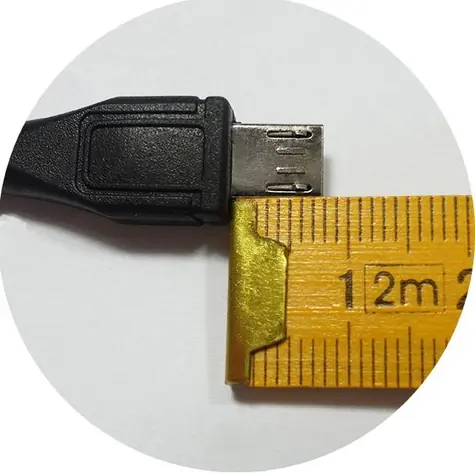 Aten kabel micro USB s prodlouženým konektorem černý / Kabel / USB 2.0 / 1,8 m