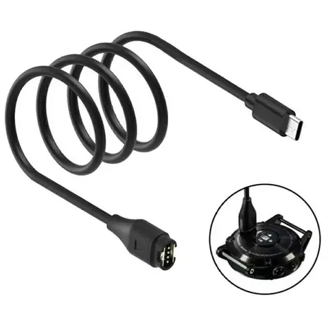 Beline nabíjecí kabel pro hodinky Garmin 1 m černý / Nabíjecí kabel / USB-C / 1 m