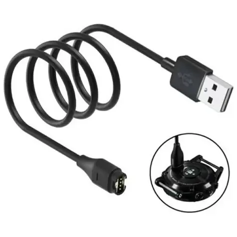 Beline nabíjecí kabel pro hodinky Garmin 1 m černý / Nabíjecí kabel / USB-A / 1 m
