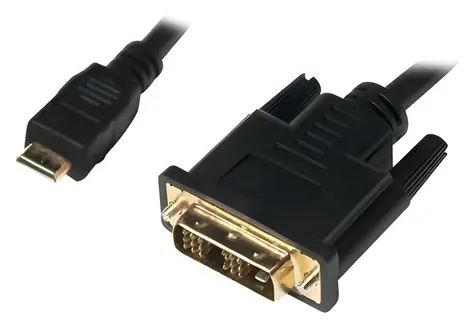 LogiLink Mini HDMI - DVI-D černá / Video kabel / DVI Single Link / 1 m