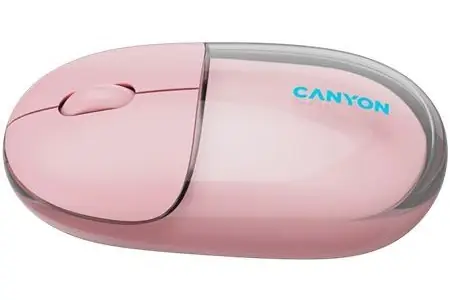 Canyon OnClick 24 růžová / Bezdrátová optická myš / Bluetooth / 2,4 GHz / 1200 DPI