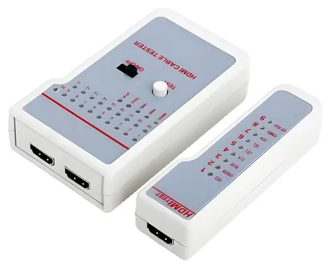 LogiLink WZ0017 / Tester HDMI kabelů / 2x HDMI A / LED a zvuková signalizace