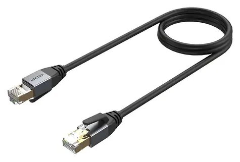 Unitek patch kabel Cat.8 2m černá / Patch kabel / S/FTP / RJ45 - RJ45
