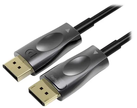 PremiumCord DisplayPort 1.4 Optický 15m / Kabel / M/M / 8K / zlacené konektory