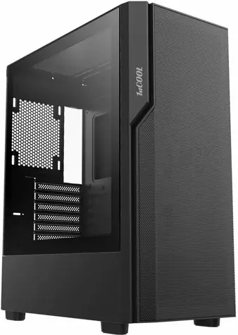 1stCOOL GAMER 5 černá / PC skříň / Mid Tower / bez zdroje / USB 3.0 / USB-C / průhledná bočnice