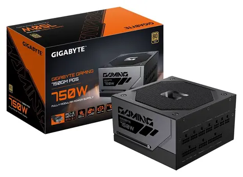 GIGABYTE GAMING 750GM PG5 / Zdroj / ATX 3.1 / 750W / 80 Plus Gold / modulární