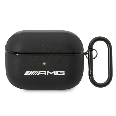 AMG Kožené pouzdro Big Logo pro Apple AirPods Pro černá / Pouzdro / kůže