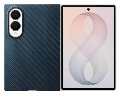 Samsung Carbon Magnet Case modrá / Pouzdro / pro Samsung Galaxy Z Fold8 / s magnetem