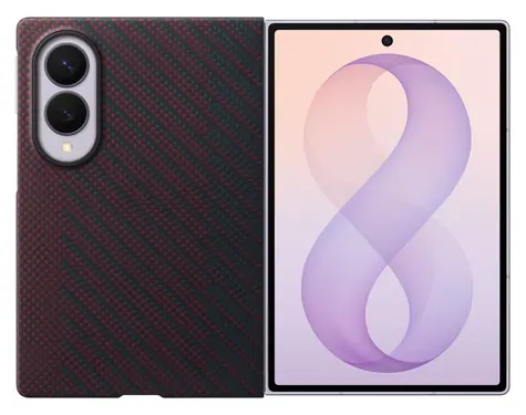 Samsung Carbon Magnet Case fialová / Pouzdro / pro Samsung Galaxy Z Fold8 / s magnetem