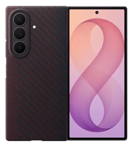 Samsung Carbon Magnet Case fialová / Pouzdro / pro Samsung Galaxy Z Fold8 Ultra / s magnetem