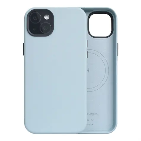 SLG Design D5 Calf Skin Leather Atoll / Kožený zadní kryt / MagSafe / Apple iPhone 15 Plus
