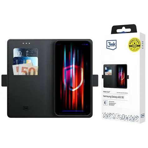 3mk Wallet Case pro Samsung Galaxy A27 5G / Pouzdro / Peněženkové / Magnetické zapínání / Funkce stojánku