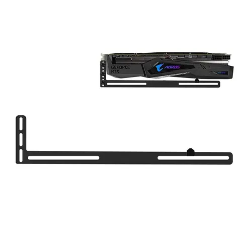 1stCool Podpěra grafické karty černá / Držák GPU / Hliníkový / 280x62 mm