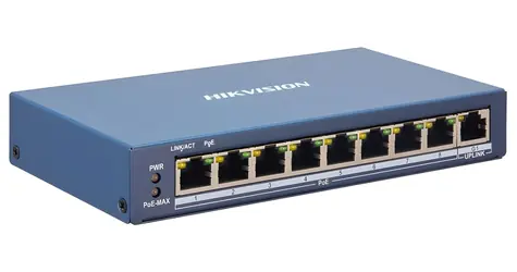 Hikvision DS-3E1309P-EI(B) / Switch / 8x 100 Mbps PoE / 1x Gb uplink / 110 W Super PoE