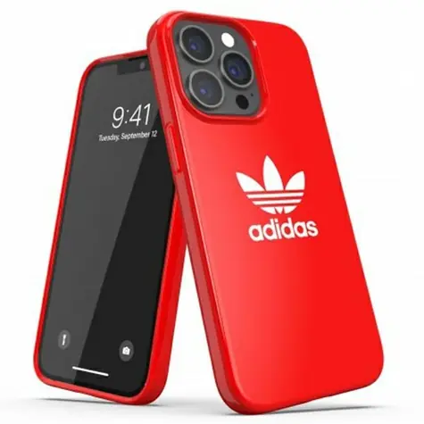 Adidas SnapCase Trefoil červená / Pouzdro / pro Apple iPhone 13, 13 Pro / motiv Trefoil