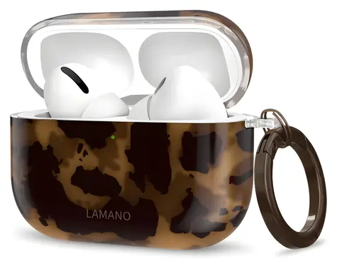 Tech-Protect Lamano Case černá/hnědá / Pouzdro / AirPods Pro 3 / Koženkové