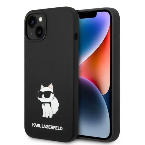 Karl Lagerfeld Choupette Silicone černá / Kryt / MagSafe / pro Apple iPhone 14 Plus