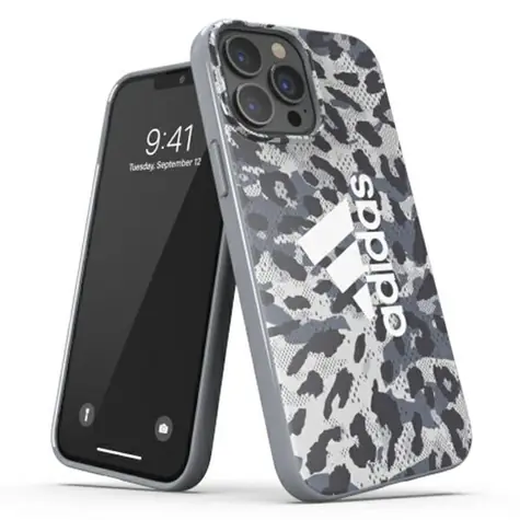 Adidas OR SnapCase Leopard šedá / Pouzdro / pro Apple iPhone 13 Pro, iPhone 13