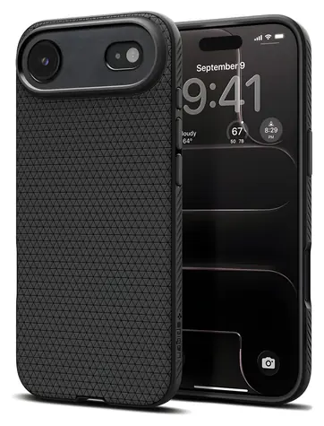 Spigen Liquid Air iPhone 17 Air matte black / Kryt / TPU / Air Cushion
