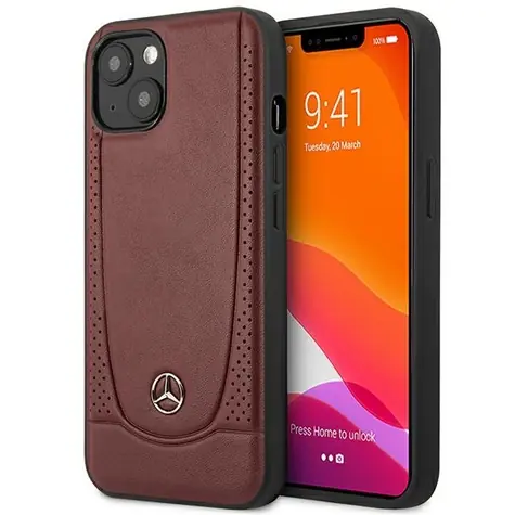 Mercedes Urban Bengale červená / Pouzdro / Kůže / pro iPhone 14 Plus