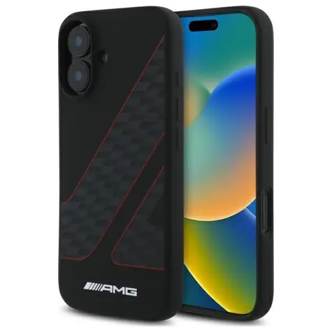 Mercedes-AMG Checkered Flag černá / Zadní kryt / MagSafe / pro iPhone 16
