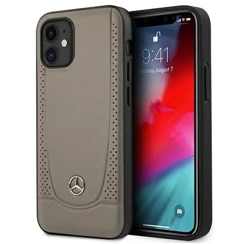 Mercedes Urban Line hnědá / Kryt / pro Apple iPhone 12 mini