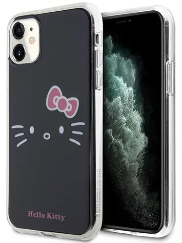 Hello Kitty Kitty Face černá / Kryt / Apple iPhone 11, Xr / IML