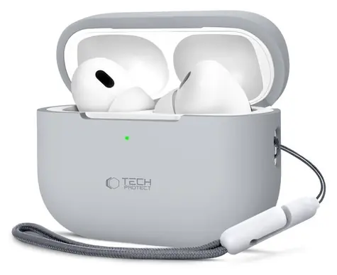 Tech-Protect Silicone Case AirPods Pro 1/2 šedá / Pouzdro pro sluchátka / silikonové