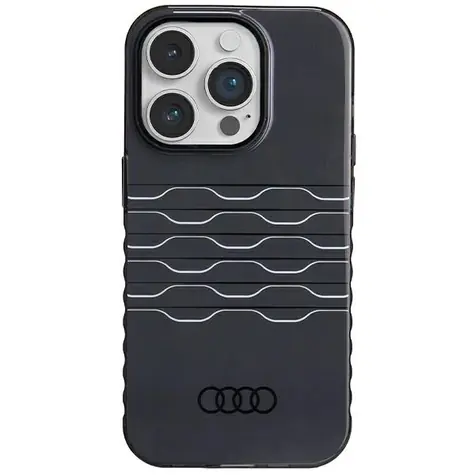 Audi IML MagSafe pro Apple iPhone 14 Pro černá / Zadní kryt / MagSafe