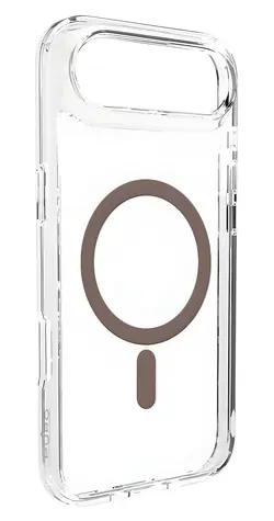 Puro Lite Mag iPhone 17 Air transparentní, hnědý rámeček / Kryt / MagSafe