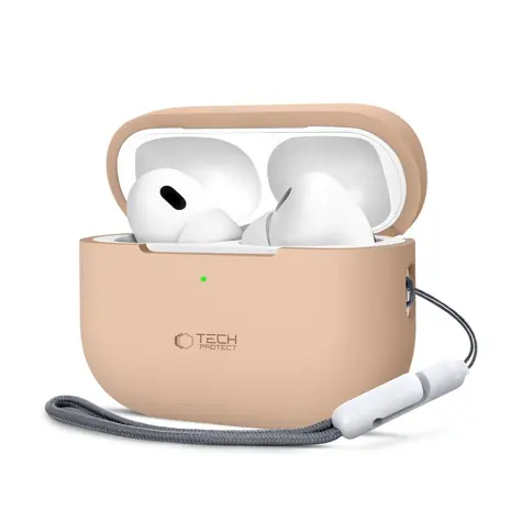 Tech-Protect Silicone Case AirPods Pro 1/2 béžová / Pouzdro pro sluchátka / silikonové / AirPods Pro 1, 2