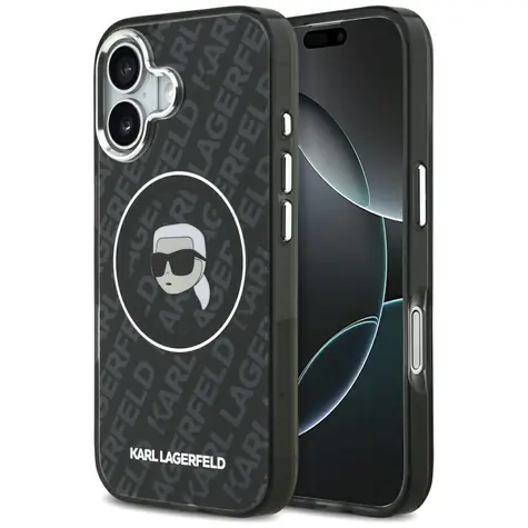 Karl Lagerfeld IML Karl Head Logo MagSafe černá / Zadní kryt / iPhone 17