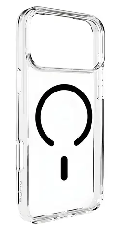 Puro Lite Mag transparentní, černý rámeček / Kryt / Apple iPhone 17 Pro Max / MagSafe / TPU+PC