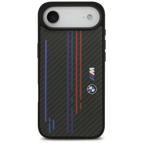BMW M Kevlar Lines & Logo pro iPhone Air černá / Zadní kryt / MagSafe / Kevlar
