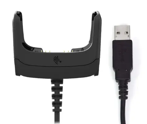 Zebra Snap-On nabíjecí a komunikační kabel pro RFD40 černá / Kabel / USB / kompatibilní s RFD40
