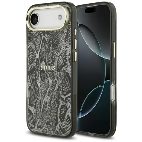 Guess Python Pattern MagSafe pro iPhone Air černá / Zadní kryt / MagSafe