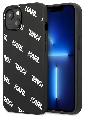 Karl Lagerfeld Allover Kryt pro Apple iPhone 13 mini černá / Kryt / Apple iPhone 13 mini