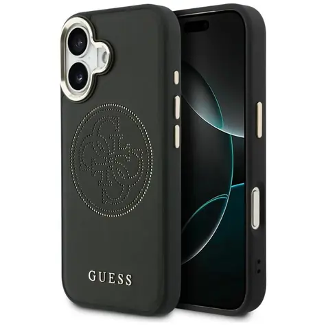 Guess Perforated 4G MagSafe černá / Zadní kryt / iPhone 17