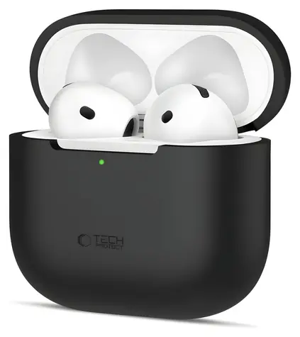 Tech-Protect Silicone Case AirPods 4 černá / Pouzdro / silikonové / pro Apple AirPods 4
