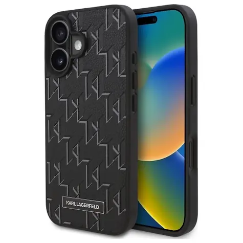 Karl Lagerfeld Hot Stamp MagSafe černá / Zadní kryt / pro iPhone 16 Plus