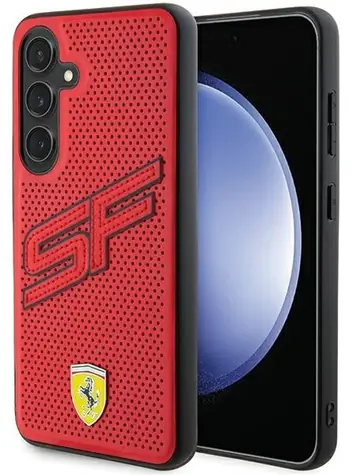 Ferrari Big SF červená / Kryt / Samsung Galaxy S24 / Perforovaný design