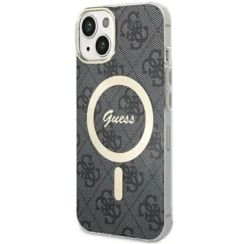 Guess 4G MagSafe černá / Zadní kryt / iPhone 15 Plus, 14 Plus