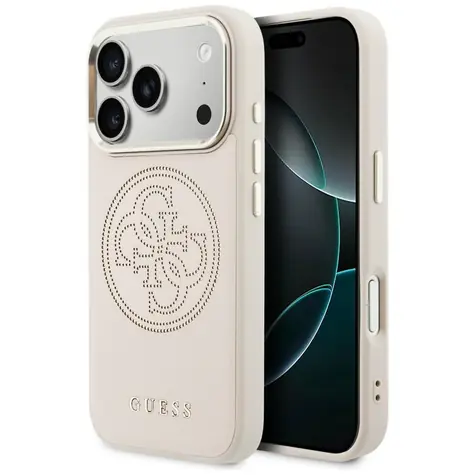 Guess Perforated 4G Pink / Zadní kryt / MagSafe / Apple iPhone 17 Pro Max
