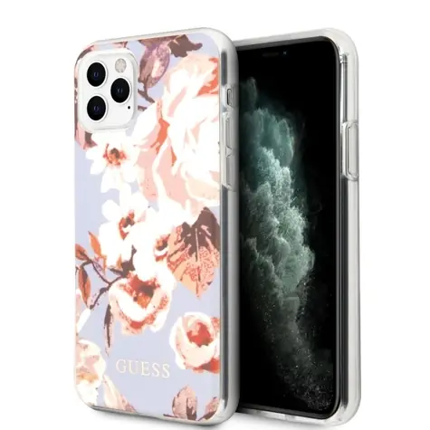 GUESS N°2 Flower Collection lilac / Zadní kryt pro Apple iPhone 11 Pro Max