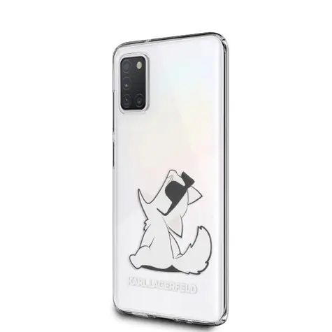 Karl Lagerfeld Choupette Fun transparentní / Kryt / Samsung Galaxy A31