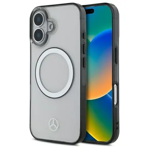 Mercedes Printed Logo MagSafe iPhone 16 čirá / Zadní kryt / MagSafe / Potisk loga