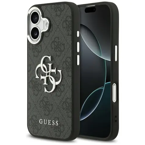 Guess 4G Big Classic Logo iPhone 17 černá / Zadní kryt / Monogram vzor